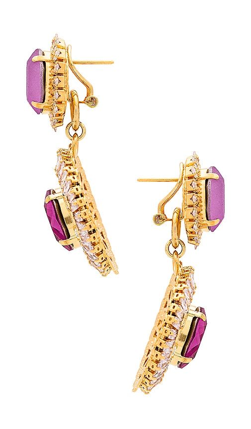 Oval Disc Chandelier in Fuchsia - Anton Heunis - Modalova