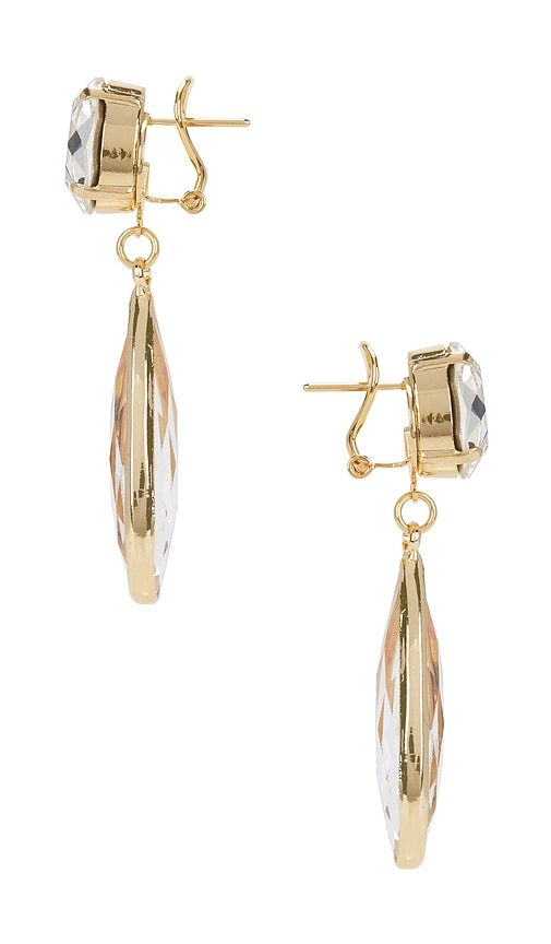 Omega Clasp Mono Colour Drop Earrings in Metallic - Anton Heunis - Modalova