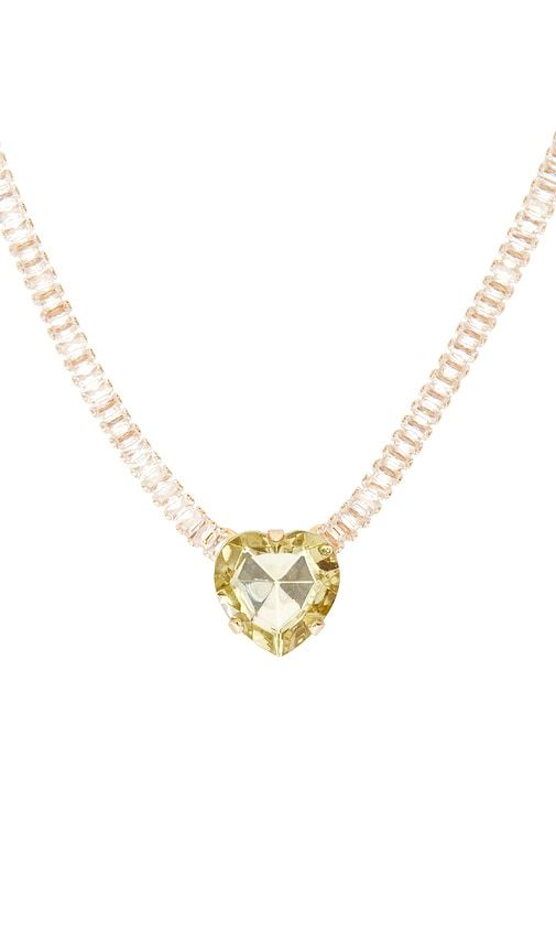 Vintage Style Heart Necklace in Metallic - Anton Heunis - Modalova