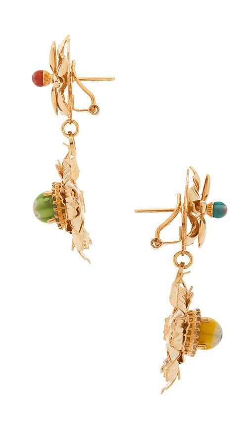Flower Drop Earrings in Metallic - Anton Heunis - Modalova