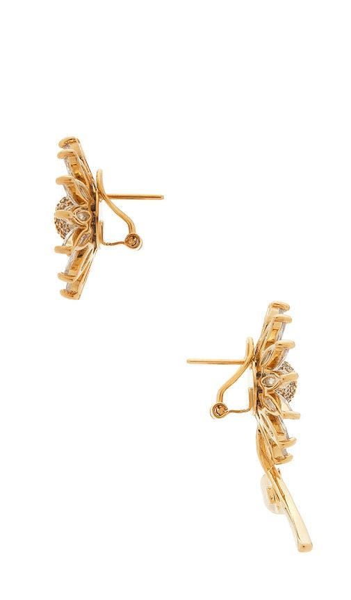 Asymmetric Daisy Earrings in Metallic - Anton Heunis - Modalova