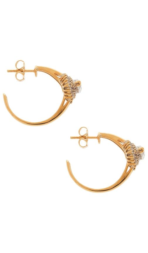 Post Ring Earrings in Metallic - Anton Heunis - Modalova