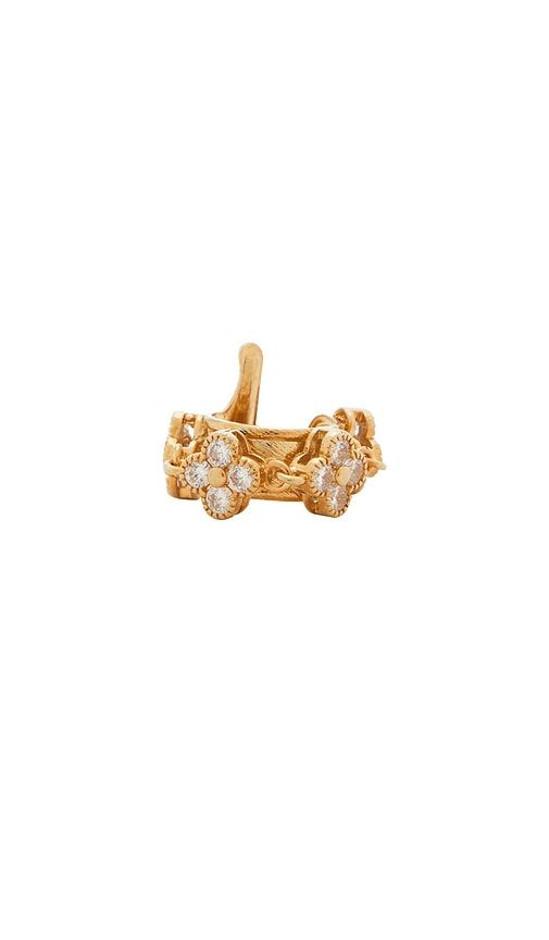 Floral Ear Cuff Earring in Metallic - Anton Heunis - Modalova