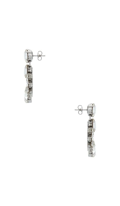 Pixel Post With Leaves Pendant Earrings in Metallic - Anton Heunis - Modalova
