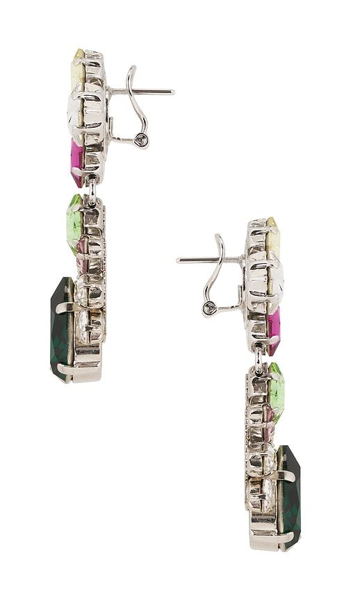 Omega Clasp Pixel & Drop Earrings in Metallic - Anton Heunis - Modalova