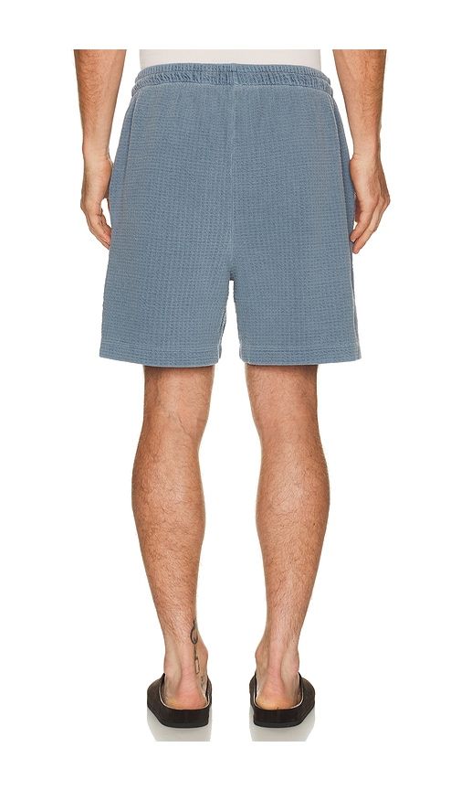 Silas Waffle Short in Blue. - size L (also in M, S, XL/1X) - Asher - Modalova