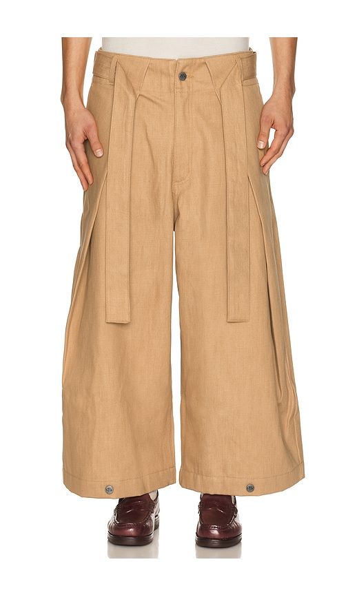 Kimono Japanese Denim Pant in Brown. - size 30 (also in 32, 34, 36) - Art Community - Modalova