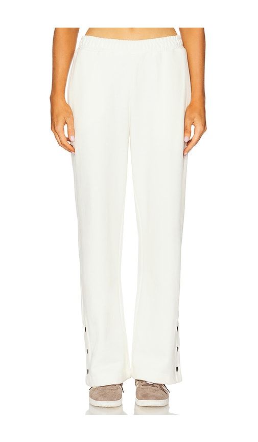 Snap Hem Trackpant in Cream. - size S (also in XL) - Araminta James - Modalova