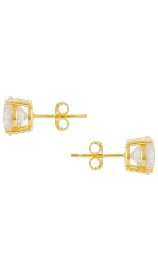 Juliette Stud Earring in Metallic - By Adina Eden - Modalova