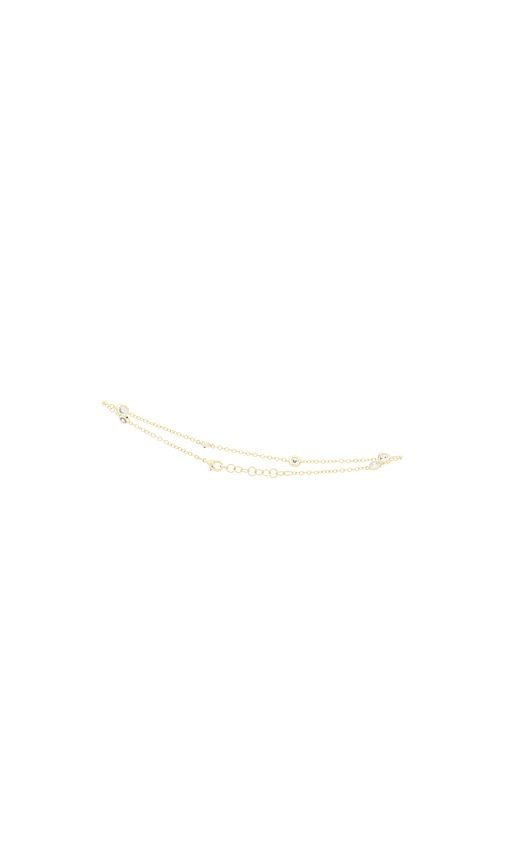 Cz Station Anklet in Metallic - By Adina Eden - Modalova