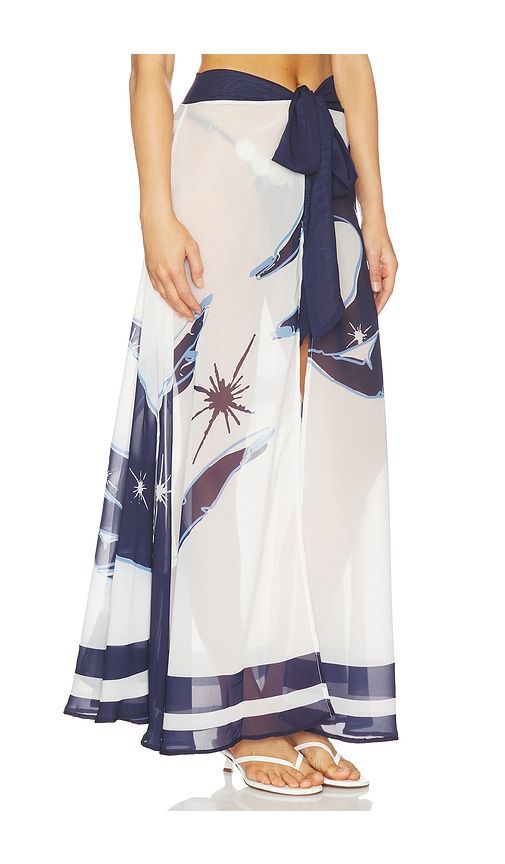 Ancora Cori Skirt in White,Navy - Ancora - Modalova