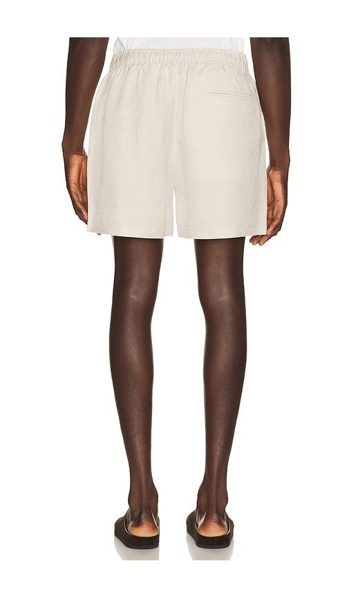 Pull On Linen Shorts in Cream. - size L (also in S, XL/1X) - AUTO-REPLY - Modalova