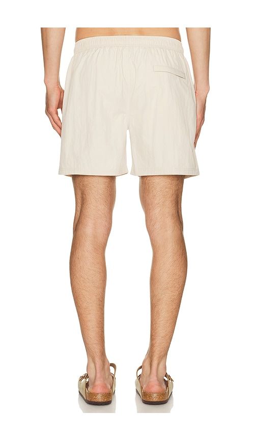 Solid Sebastian Swim Trunk in Cream. - size L (also in M, S, XL/1X) - AUTO-REPLY - Modalova