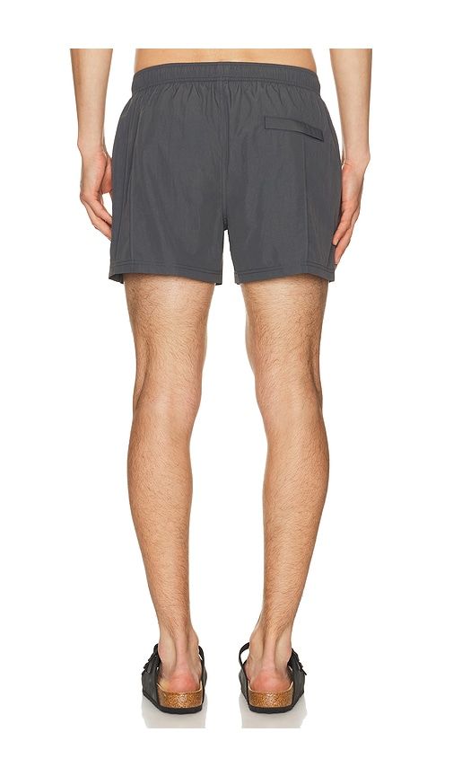 Vertical Pintuck Sebastian Swim Trunk in Grey. - size L (also in M, S, XL/1X) - AUTO-REPLY - Modalova