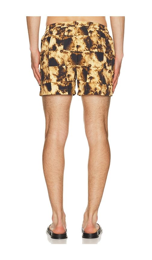 Printed Sebastian Swim Trunk in Brown. - size L (also in M, S, XL/1X) - AUTO-REPLY - Modalova