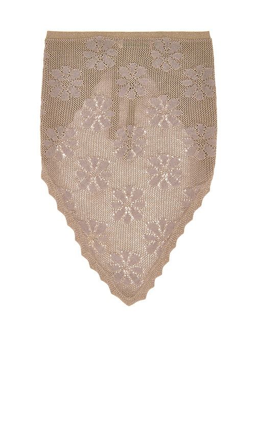 X REVOLVE Pointelle Bandanna in Taupe - ASTA RESORT - Modalova