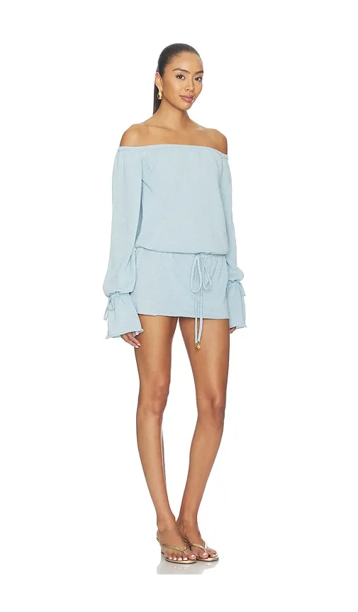 Margot Mini Dress in Blue. - size L (also in M, S, XL, XXS) - ASTA RESORT - Modalova