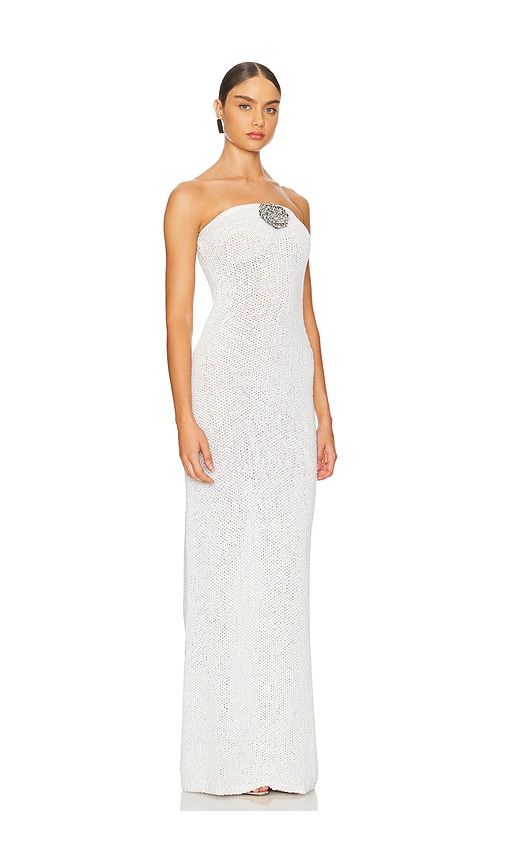 Chiara Column Dress in Ivory. - size M (also in S, XL) - ASTA RESORT - Modalova