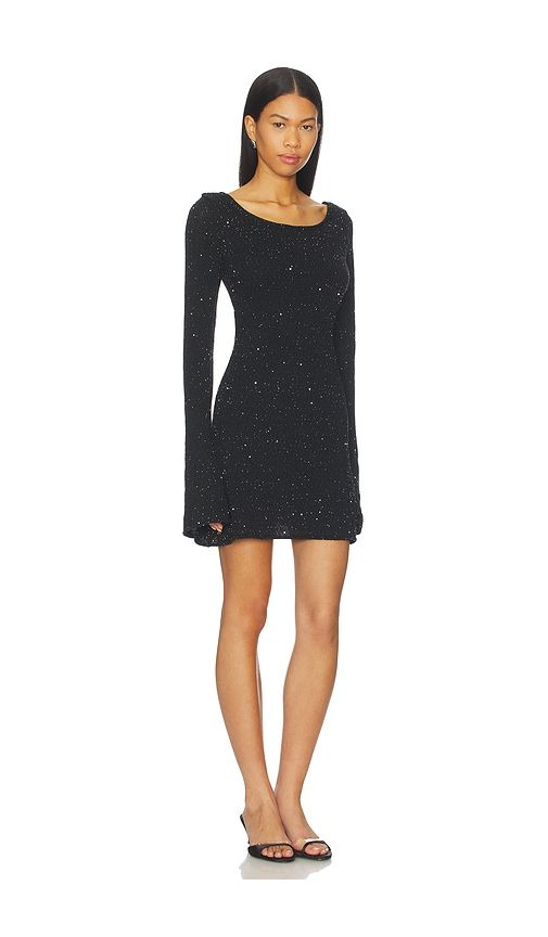 Maya Longsleeve Mini Dress in Black. - size S (also in XS) - ASTA RESORT - Modalova