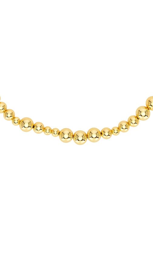 Mixed Big Ball Necklace in Metallic Gold - Alexa Leigh - Modalova