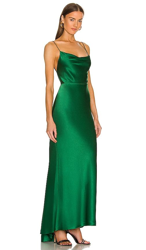 Montana Maxi Gown in Dark Green. - size 6 (also in 8, 10) - Alice + Olivia - Modalova