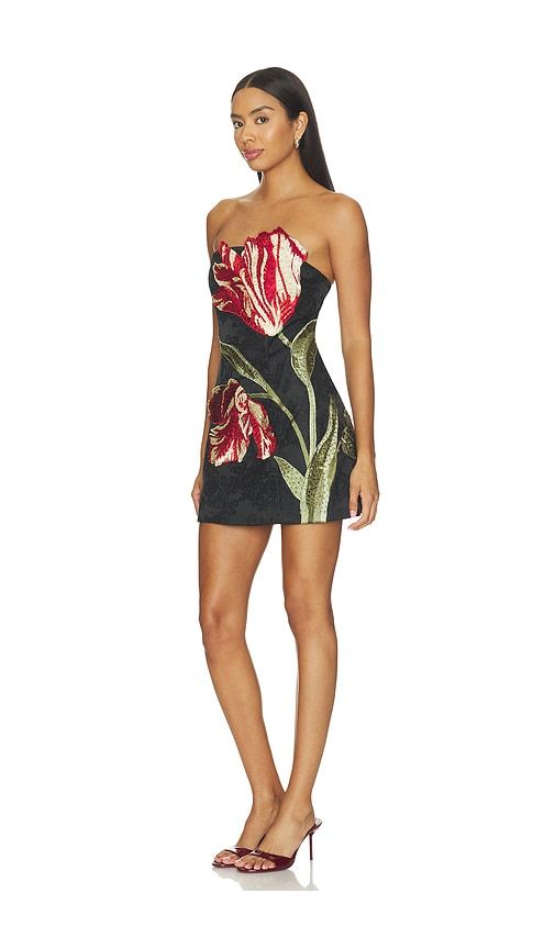 Katia Embellished Strapless Lantern Mini Dress in Black. - size 10 (also in 6) - Alice + Olivia - Modalova