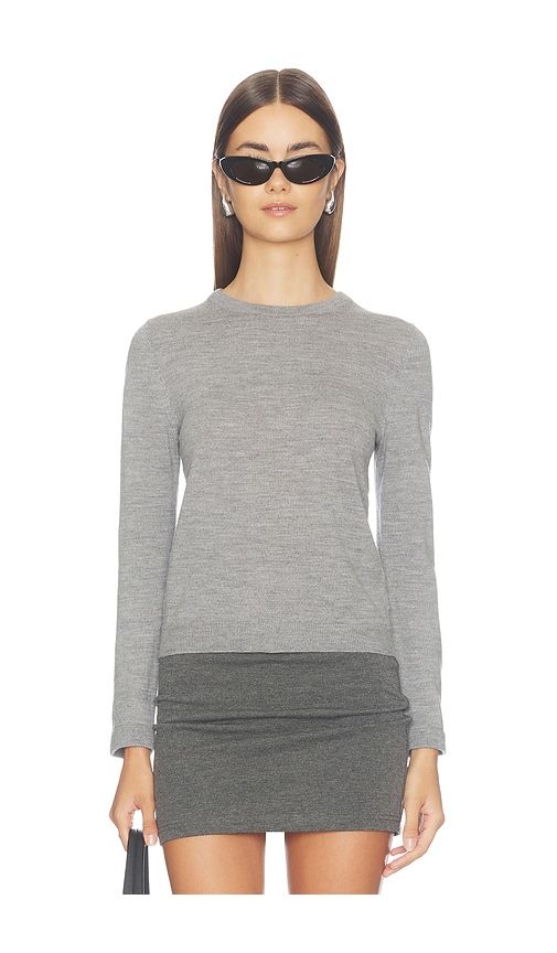 Poral Collared Sweater in Grey. - size L (also in M, S, XL, XS) - Alice + Olivia - Modalova