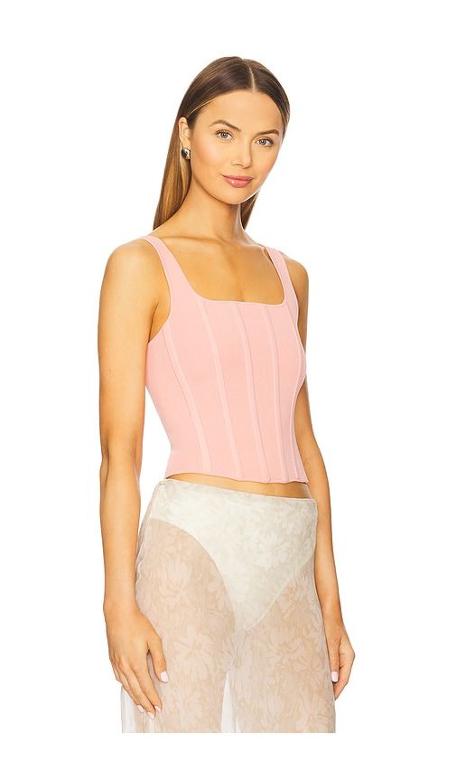 Ruby Corset Tank in Rose. - size L (also in S) - Alice + Olivia - Modalova