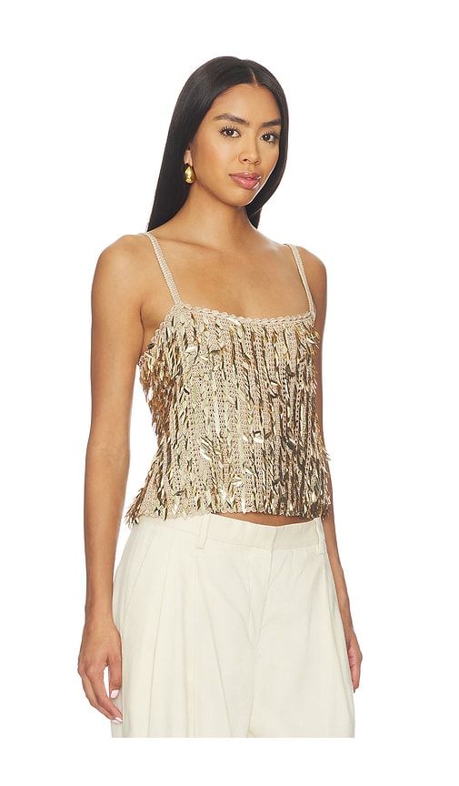 Nicolette Allover Sequin Tank in Metallic . - size M (also in XL) - Alice + Olivia - Modalova