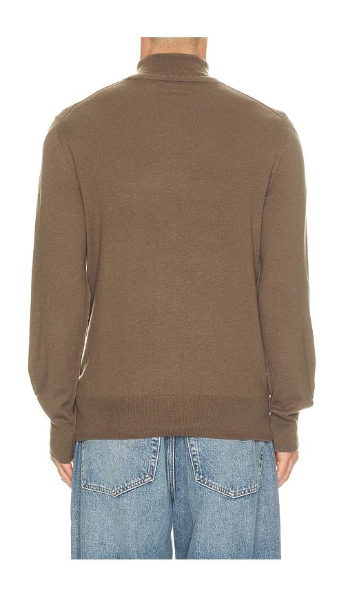 Kilburn Zip Funnel Quarter Zip Sweater in Metallic Bronze. - size L (also in M, S, XL/1X) - ALLSAINTS - Modalova