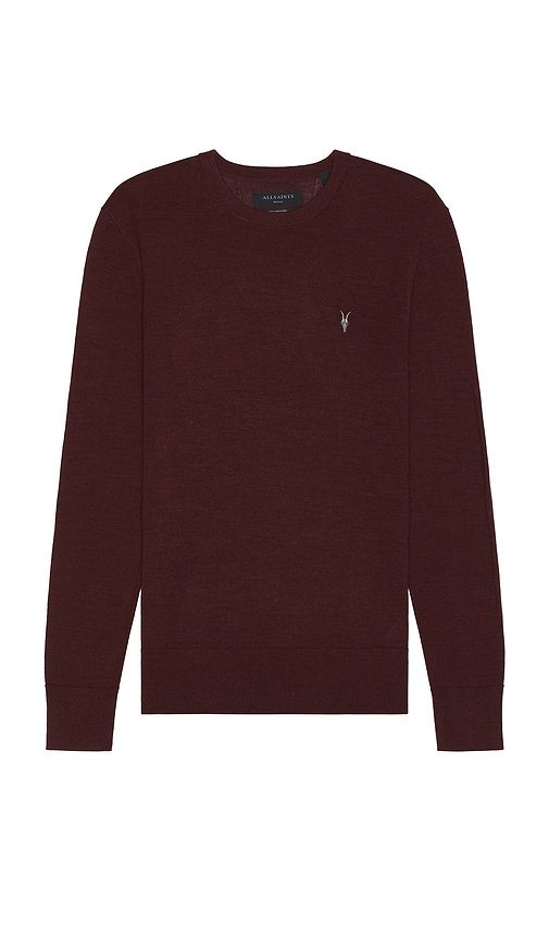 Mode Merino Crewneck Sweater in Wine. - size M (also in S) - ALLSAINTS - Modalova