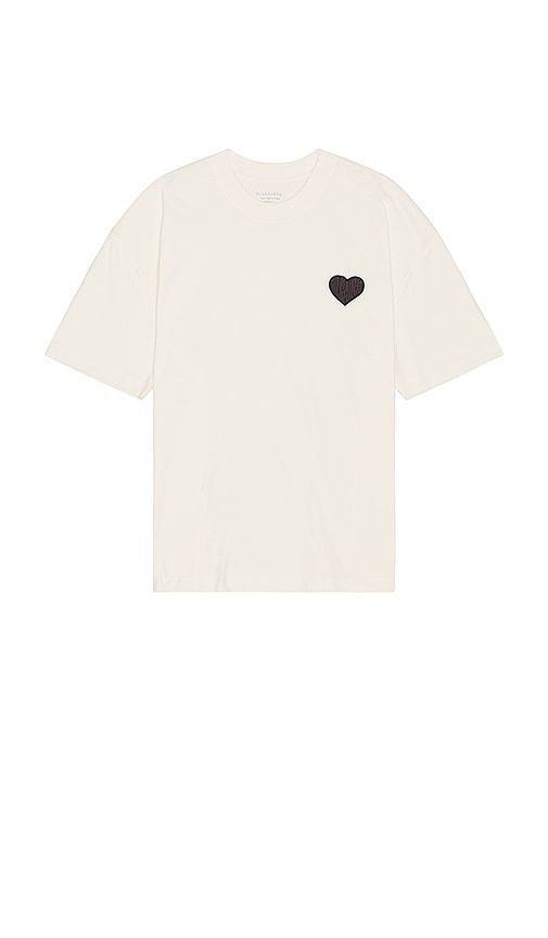 Lover Crew Neck Tee in White. - size L (also in M) - ALLSAINTS - Modalova