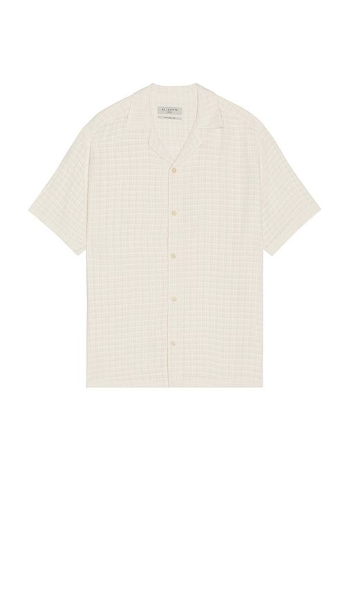 Madin Button Down Shirt in Cream. - size M (also in S) - ALLSAINTS - Modalova