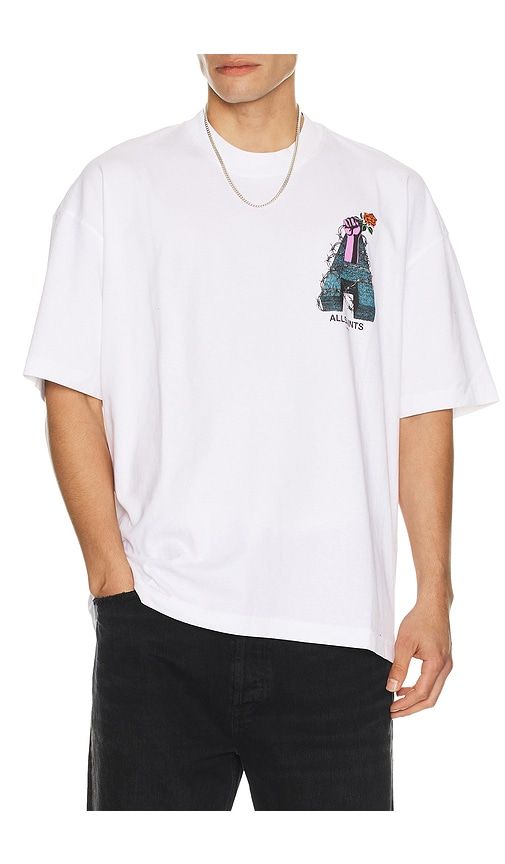 Defiance Crew Tee in White. - size L (also in S) - ALLSAINTS - Modalova