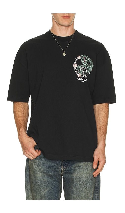 Snakebite Tee in Black. - size M (also in S) - ALLSAINTS - Modalova