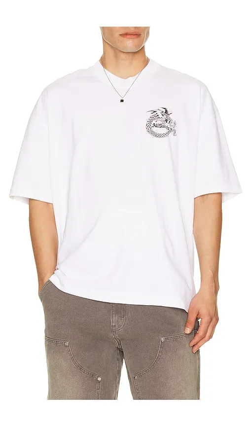 Terra Crew Tee in White. - size M (also in S) - ALLSAINTS - Modalova