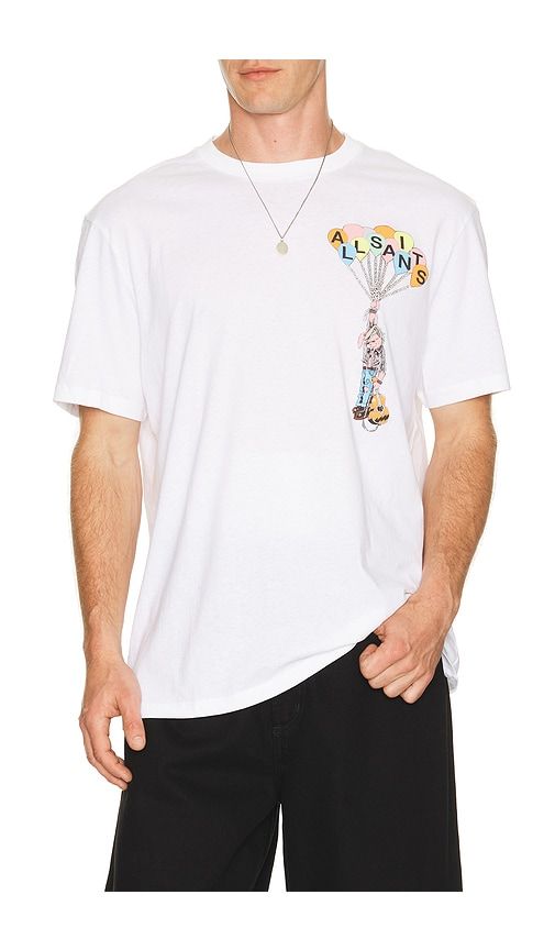 Lofty Short Sleeve Crew in Optic White in White. - size L (also in M, S, XL/1X) - ALLSAINTS - Modalova