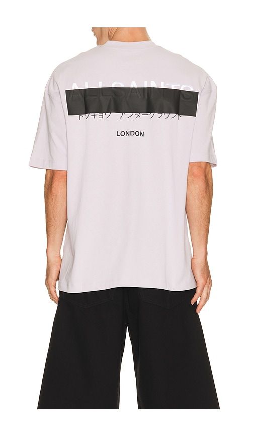 Redact Crew Neck Tee in Purple. - size L (also in M, S, XL/1X) - ALLSAINTS - Modalova