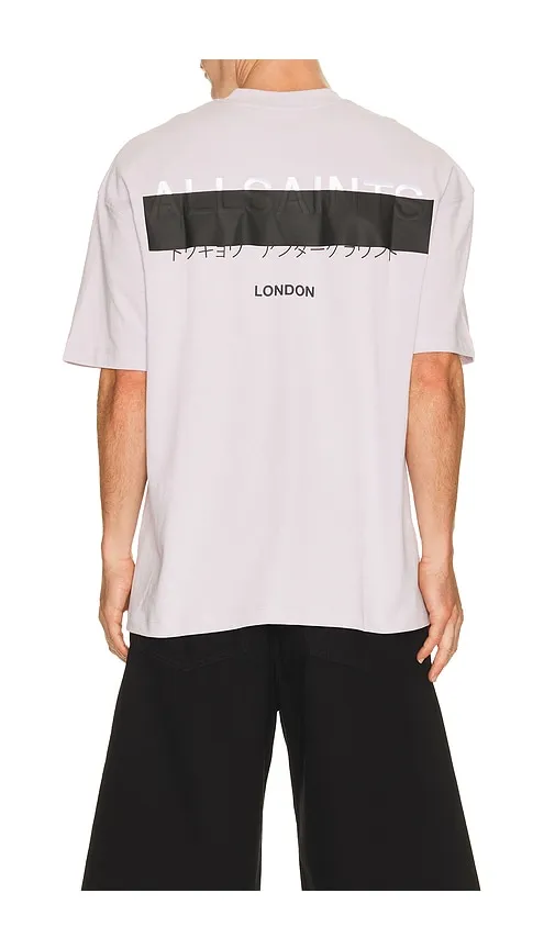 Redact Crew Neck Tee in Purple. - size L (also in XL/1X) - ALLSAINTS - Modalova