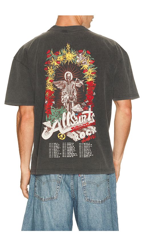 Roque Crew Neck Tee in Black. - size L (also in M, S, XL/1X) - ALLSAINTS - Modalova