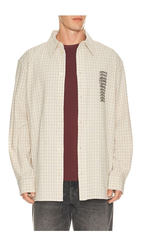 Repeater Long Sleeve Shirt in White. - size L (also in M, S, XL/1X) - ALLSAINTS - Modalova