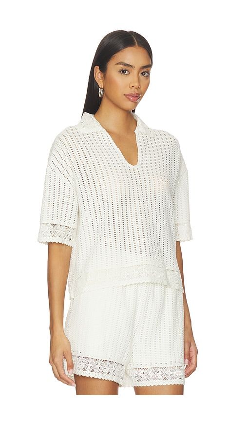 Elma Crochet Top in White. - size M (also in S, XS) - ALLSAINTS - Modalova