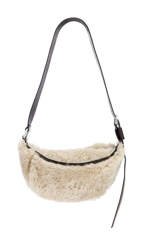 Luna Shearling Crossbody in Cream - ALLSAINTS - Modalova