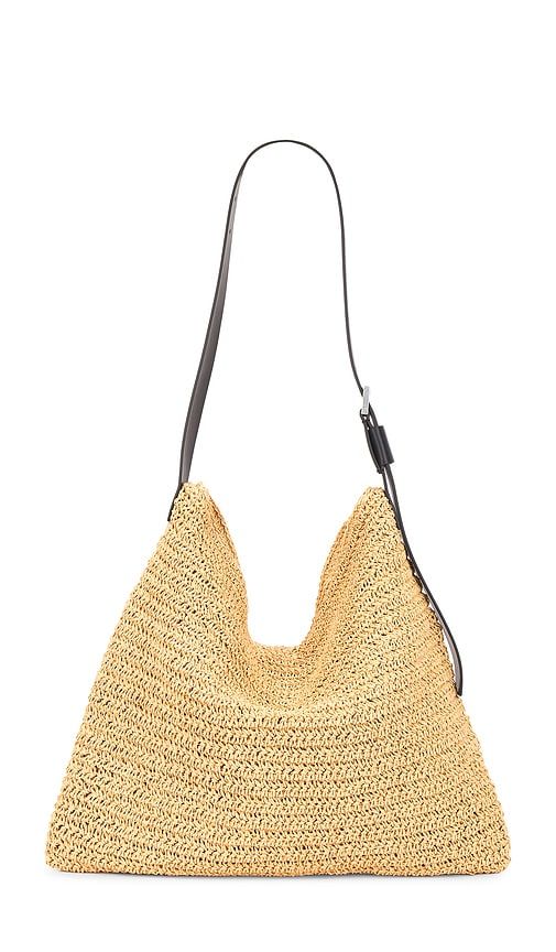 Asha Paper Shoulder Bag in Black - ALLSAINTS - Modalova