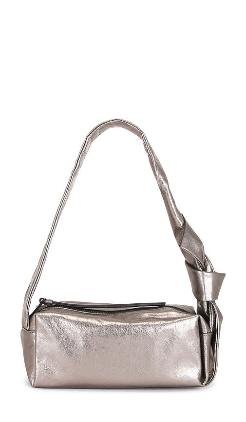 Effie Knot Shoulder Bag in Metallic Silver - ALLSAINTS - Modalova