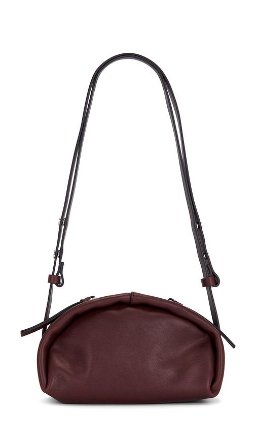 Rosalie Arc Crossbody Bag in Burgundy - ALLSAINTS - Modalova