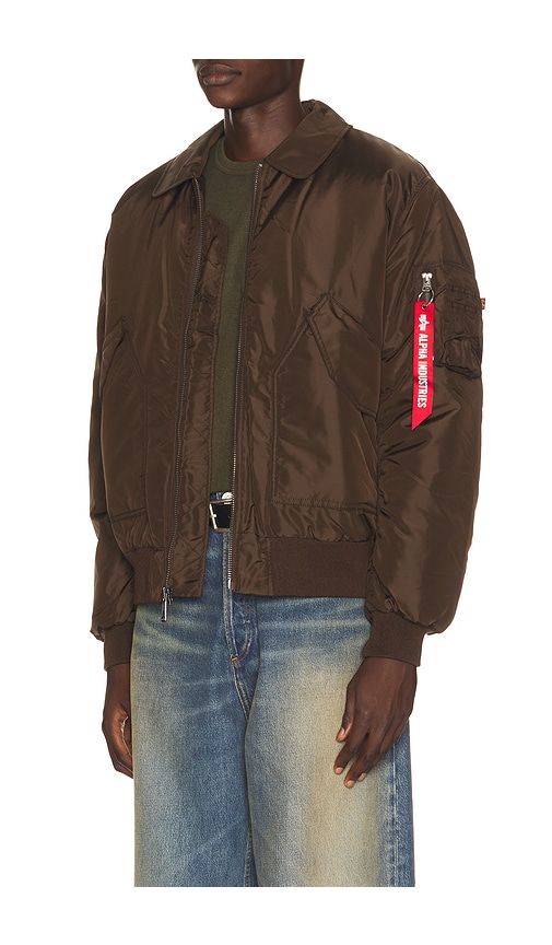 CWU 45/P Relaxed Fit Flight Jacket in Brown. - size S (also in M, L, XL/1X, XXL/2X) - ALPHA INDUSTRIES - Modalova