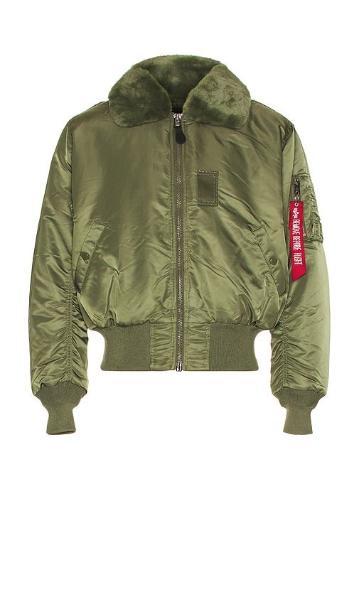 B-15 Heritage Fit Flight Jacket in Green. - size L (also in M, XL/1X, XXL/2X) - ALPHA INDUSTRIES - Modalova