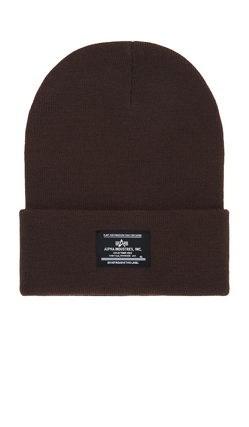 Essential Beanie in Wine - ALPHA INDUSTRIES - Modalova