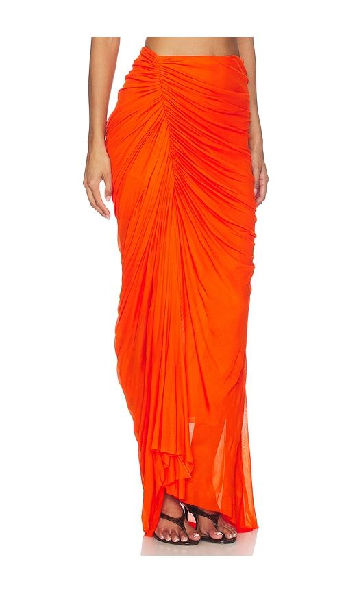 Cleo Skirt in Orange. - size L (also in M, S, XS) - A.L.C. - Modalova